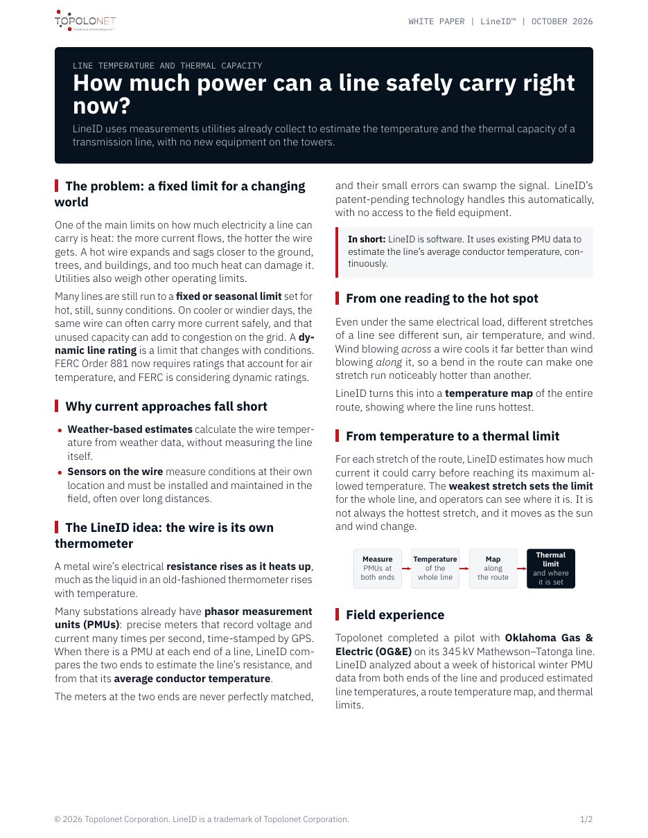 First page of the LineID white paper